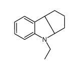 (3aR,8bR)-4-ethyl-2,3,3a,8b-tetrahydro-1H-cyclopenta[b]indole结构式