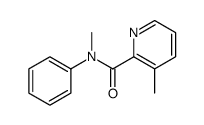 N,3-dimethyl-N-phenylpyridine-2-carboxamide Structure