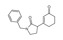 1-benzyl-3-(3-oxocyclohexen-1-yl)pyrrolidin-2-one结构式