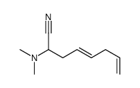 2-(dimethylamino)octa-4,7-dienenitrile结构式