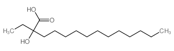 2-ethyl-2-hydroxy-tetradecanoic acid结构式