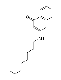 3-(octylamino)-1-phenylbut-2-en-1-one Structure