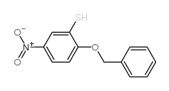 2-苄氧基-5-硝基苯硫醇结构式