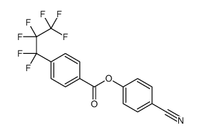 (4-cyanophenyl) 4-(1,1,2,2,3,3,3-heptafluoropropyl)benzoate结构式