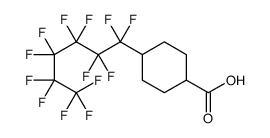 4-(1,1,2,2,3,3,4,4,5,5,6,6,6-tridecafluorohexyl)cyclohexane-1-carboxylic acid Structure