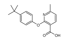 2-(4-tert-butylphenoxy)-6-methylpyridine-3-carboxylic acid结构式