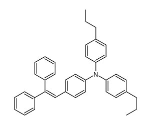 N-[4-(2,2-diphenylethenyl)phenyl]-4-propyl-N-(4-propylphenyl)aniline Structure