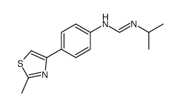 N-[4-(2-methyl-1,3-thiazol-4-yl)phenyl]-N'-propan-2-ylmethanimidamide结构式