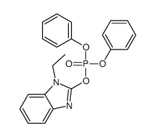 (1-ethylbenzimidazol-2-yl) diphenyl phosphate Structure