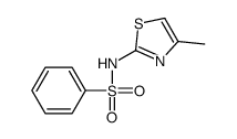 N-(4-methyl-1,3-thiazol-2-yl)benzenesulfonamide结构式