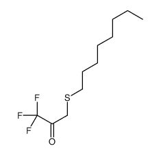 3-辛基硫代-1,1,1-三氟-2-丙酮结构式