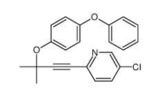 5-chloro-2-[3-methyl-3-(4-phenoxyphenoxy)but-1-ynyl]pyridine结构式