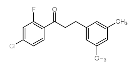 4'-CHLORO-3-(3,5-DIMETHYLPHENYL)-2'-FLUOROPROPIOPHENONE Structure