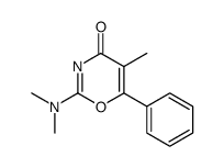 2-(dimethylamino)-5-methyl-6-phenyl-1,3-oxazin-4-one结构式