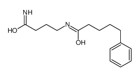 N-(4-amino-4-oxobutyl)-5-phenylpentanamide结构式