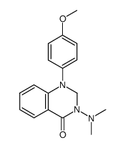 3-Dimethylamino-1-(4-methoxy-phenyl)-2,3-dihydro-1H-quinazolin-4-one结构式