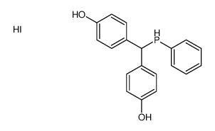 bis(4-hydroxyphenyl)methyl-phenylphosphanium,iodide Structure