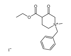 N-benzyl-4-carbethoxy-3-piperidone methyl iodide结构式