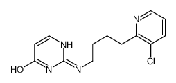 2-[4-(3-chloropyridin-2-yl)butylamino]-1H-pyrimidin-6-one结构式