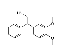 2-(3,4-dimethoxyphenyl)-N-methyl-2-phenylethylamine Structure