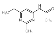 Acetamide,N-(6-ethyl-2-methyl-4-pyrimidinyl)- structure