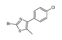 2-BROMO-4-(4-CHLOROPHENYL)-5-METHYLTHIAZOLE Structure