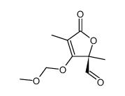 (R)-3-(methoxymethoxy)-2,4-dimethyl-5-oxo-2,5-dihydrofuran-2-carbaldehyde结构式