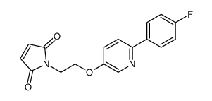 1-[2-[6-(4-fluorophenyl)pyridin-3-yl]oxyethyl]pyrrole-2,5-dione Structure