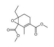 6-Ethyl-2-methyl-7-oxa-bicyclo[4.1.0]hept-2-ene-1,3-dicarboxylic acid dimethyl ester Structure