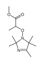 methyl 2-[(2,5-dihydro-2,2,4,5,5-pentamethyl-1H-imidazol-1-yl)oxy]propanoate Structure