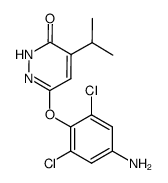6-(4-Amino-2,6-dichlorophenoxy)-4-isopropylpyridazin-3(2H)-one Structure