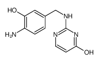 2-[(4-amino-3-hydroxyphenyl)methylamino]-1H-pyrimidin-6-one结构式