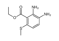 ethyl 2,3-diamino-6-methylsulfanylbenzoate结构式