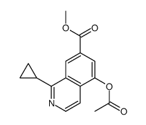 methyl 5-acetyloxy-1-cyclopropylisoquinoline-7-carboxylate结构式