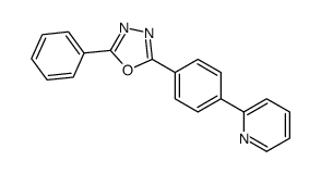 2-phenyl-5-(4-pyridin-2-ylphenyl)-1,3,4-oxadiazole结构式