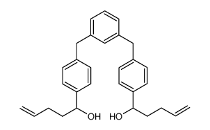 1,3-bis[4-(1-hydroxypent-4-enyl)benzyl]benzene Structure