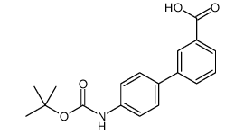 4'-(Boc-amino)biphenyl-3-carboxylic acid结构式