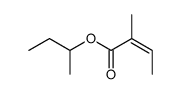 2-Butenoic acid, 2-methyl-, 1-methylpropyl ester, (2Z)- structure