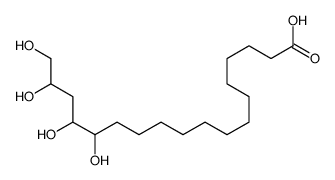 14,15,17,18-tetrahydroxyoctadecanoic acid Structure