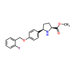 Methyl (5R)-5-{4-[(2-fluorobenzyl)oxy]phenyl}-L-prolinate Structure