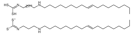 bis[[(Z)-3-(octadec-9-en-1-ylamino)propyl]dithiocarbamato-S,S']zinc结构式