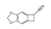 5-cyano-5,6-dihydrocyclobuta(f)-1,3-benzodioxole结构式