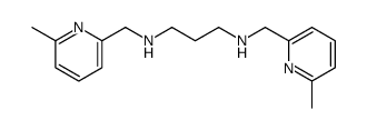 N,N'-bis[(6-methylpyridin-2-yl)methyl]propane-1,3-diamine结构式