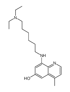 8-[6-(diethylamino)hexylamino]-4-methylquinolin-6-ol结构式