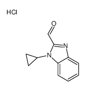 1-Cyclopropyl-1H-benzoimidazole-2-carbaldehyde hydrochloride结构式