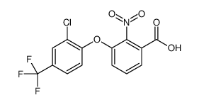 3-[2-chloro-4-(trifluoromethyl)phenoxy]-2-nitrobenzoic acid结构式