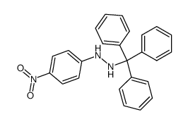 N-(4-nitrophenyl)-N'-(triphenylmethyl)hydrazine Structure