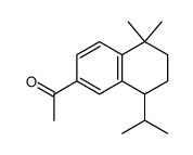 1.1-Dimethyl-4-isopropyl-6-acetyl-tetralin Structure