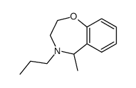 5-methyl-4-propyl-2,3,4,5-tetrahydro-benzo[f][1,4]oxazepine结构式