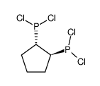 trans-1,2-bis(dichlorophosphino)cyclopentane结构式